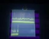 Banda de ADN fluorescente en gel de agarosa, clave para la interpretación de electroforesis.